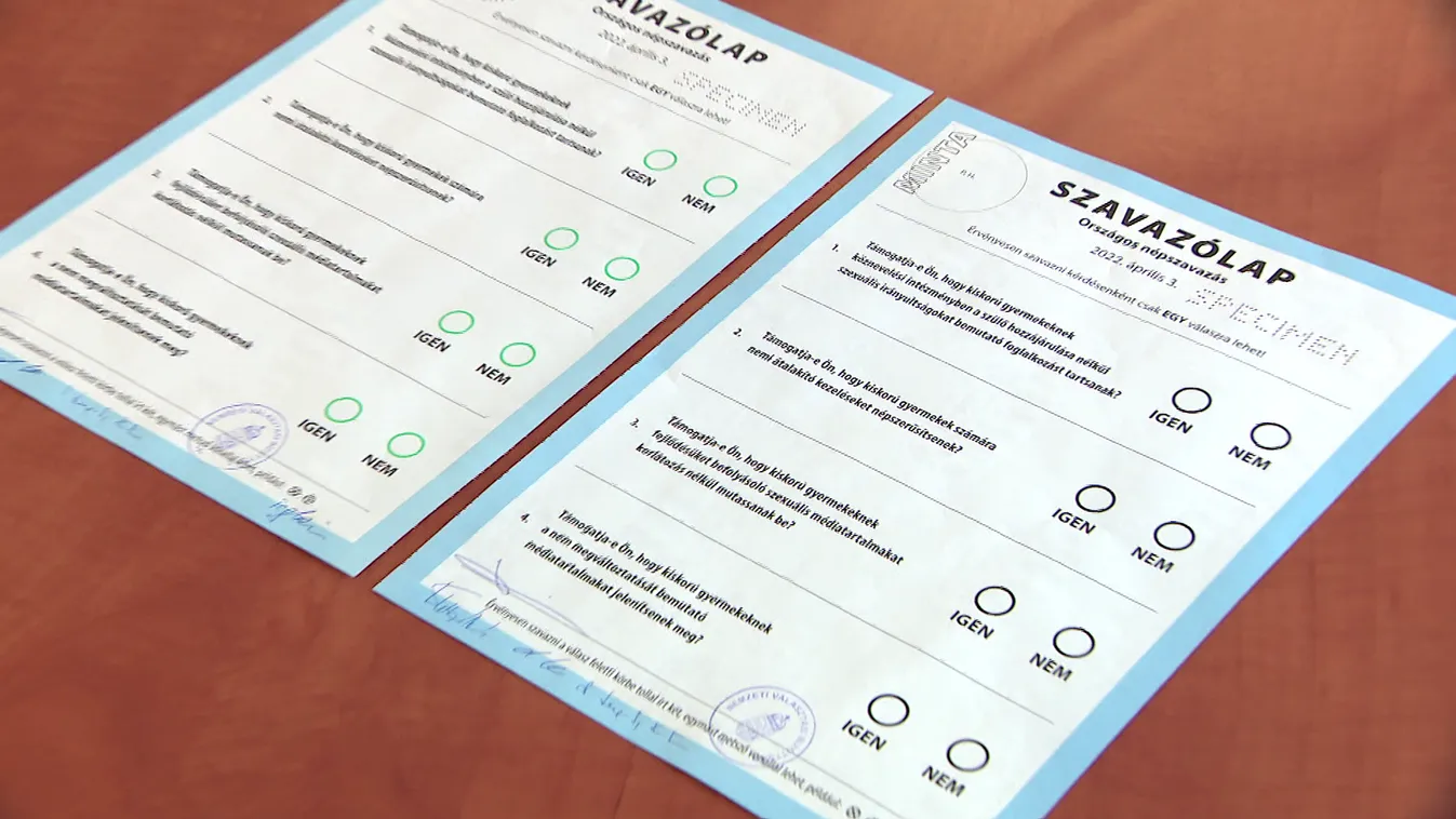 Jóváhagyta a gyermekvédelmi népszavazás szavazólapjainak mintáját az NVB