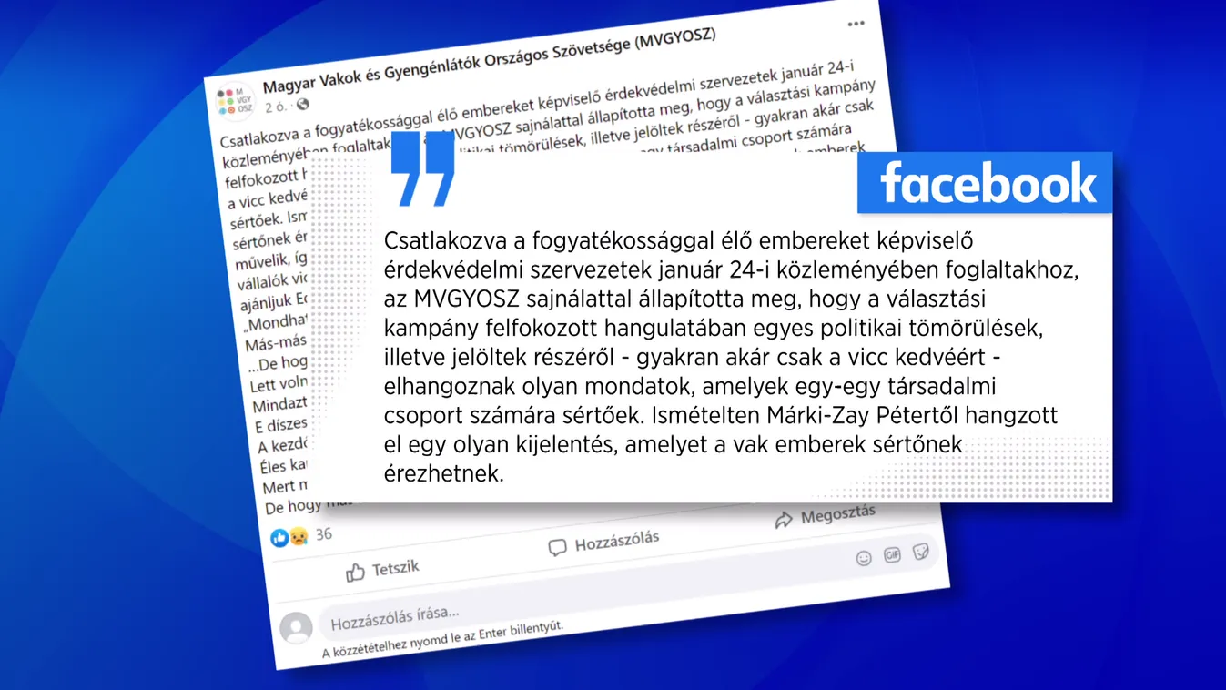 A vak emberek sértőnek érzik Márki-Zay Péter kijelentését