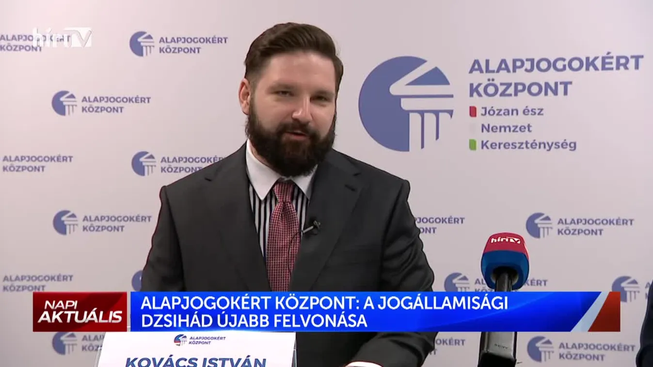 Az Alapjogokért Központ sajtótájékoztatója