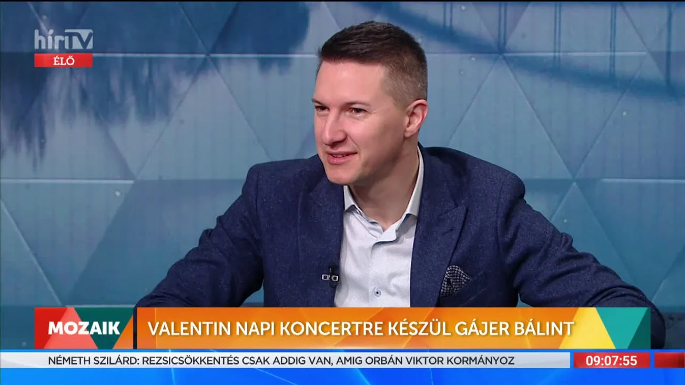 Mozaik - Valentin napi koncertre készül Gájer Bálint (2022-02-09)