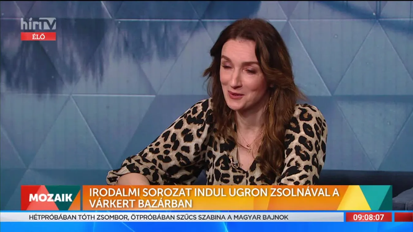 Mozaik - Irodalmi sorozat indul Ugron Zsolnával a Várkert Bazárban (2022-02-21)