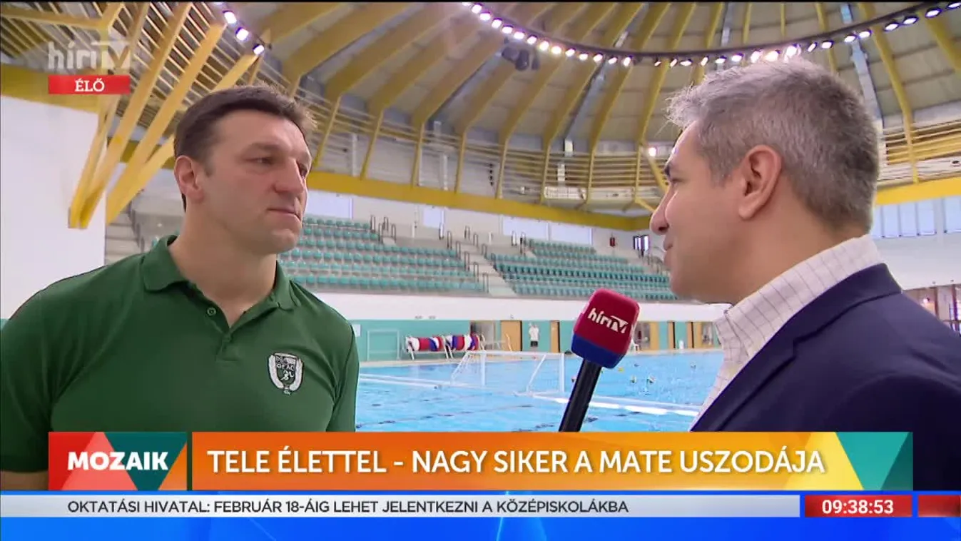 Mozaik - Nagy siker a MATE uszodája (2022-02-14)