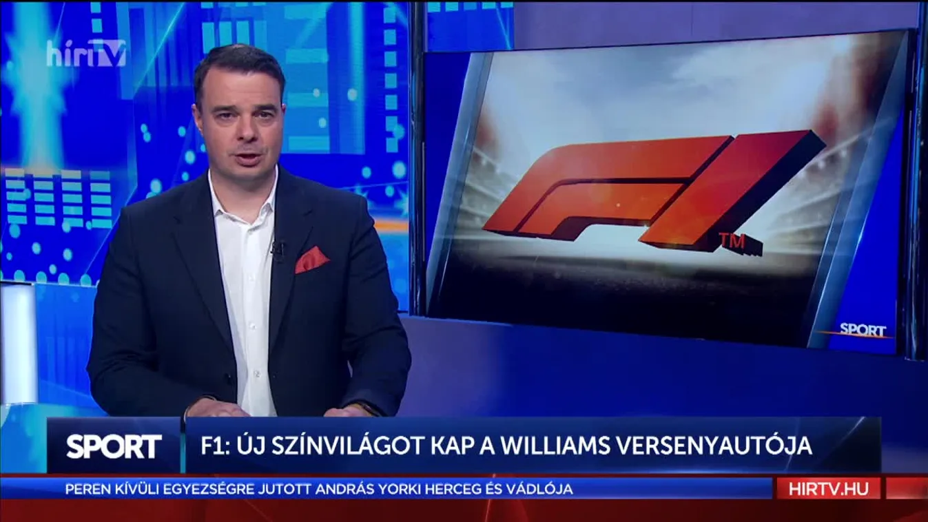 F1: új színvilágot kap a Williams versenyautója