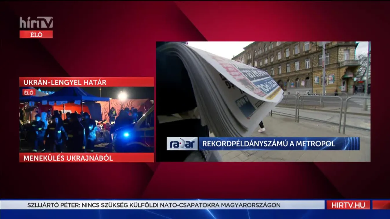 Radar - Rekordpéldányszámú a Metropol (2022-02-28)