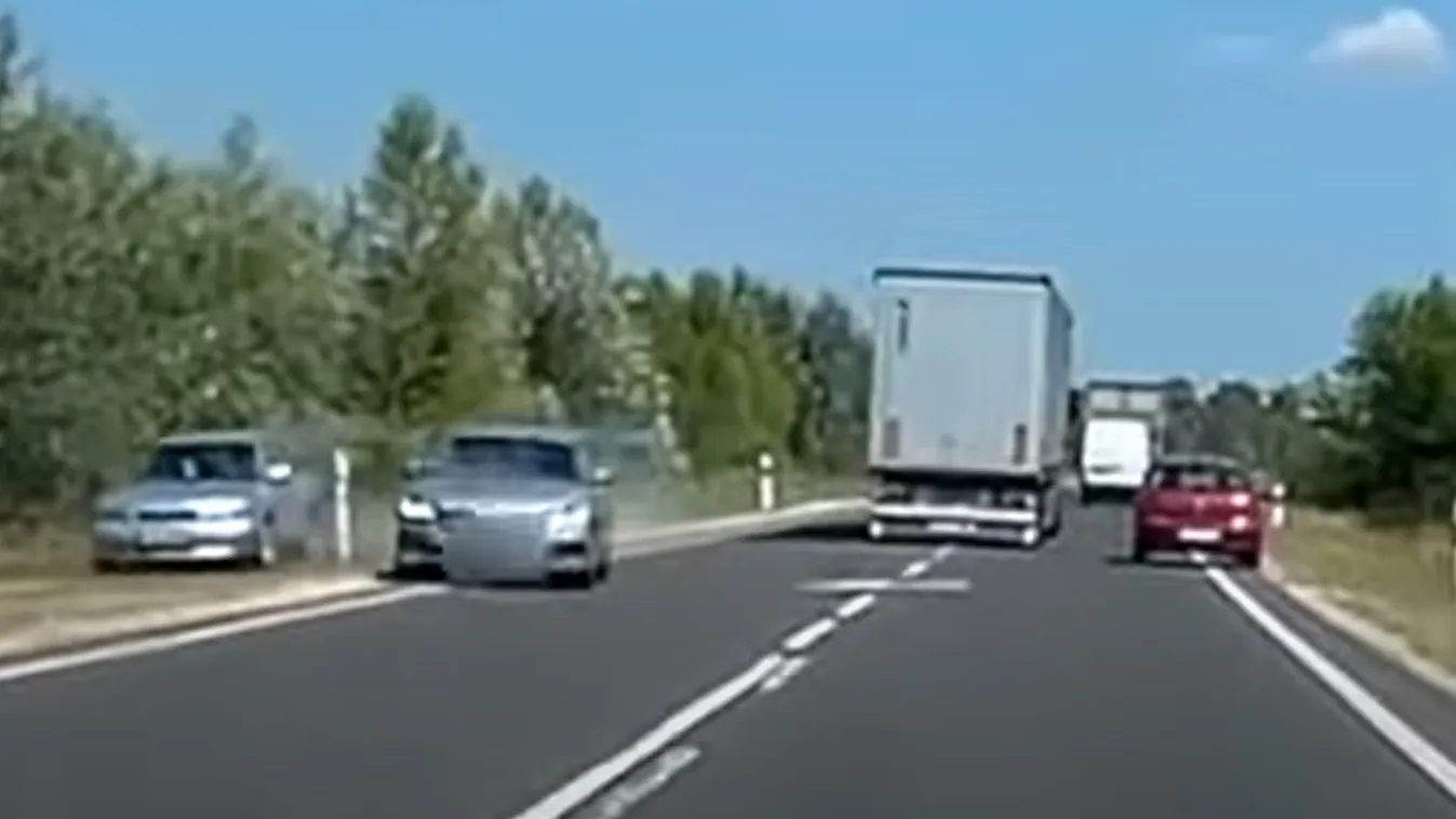 Hátborzongató, amit a 4-es úton rögzített a kamera