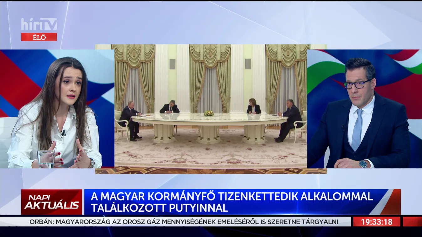 A magyar kormányfő tizenkettedik alkalommal találkozott Putyinnal