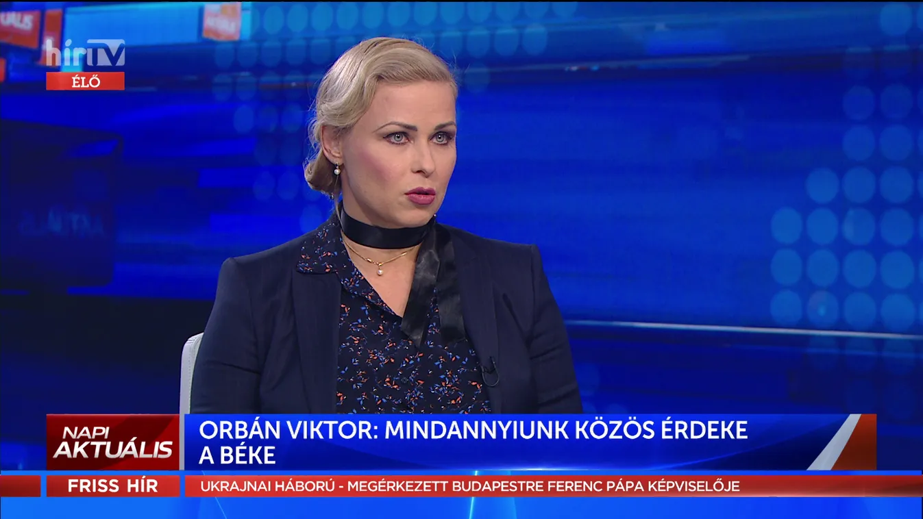 Juhász Hajnalka: Az a célunk, hogy a béke minél hamarabb bekövetkezzen