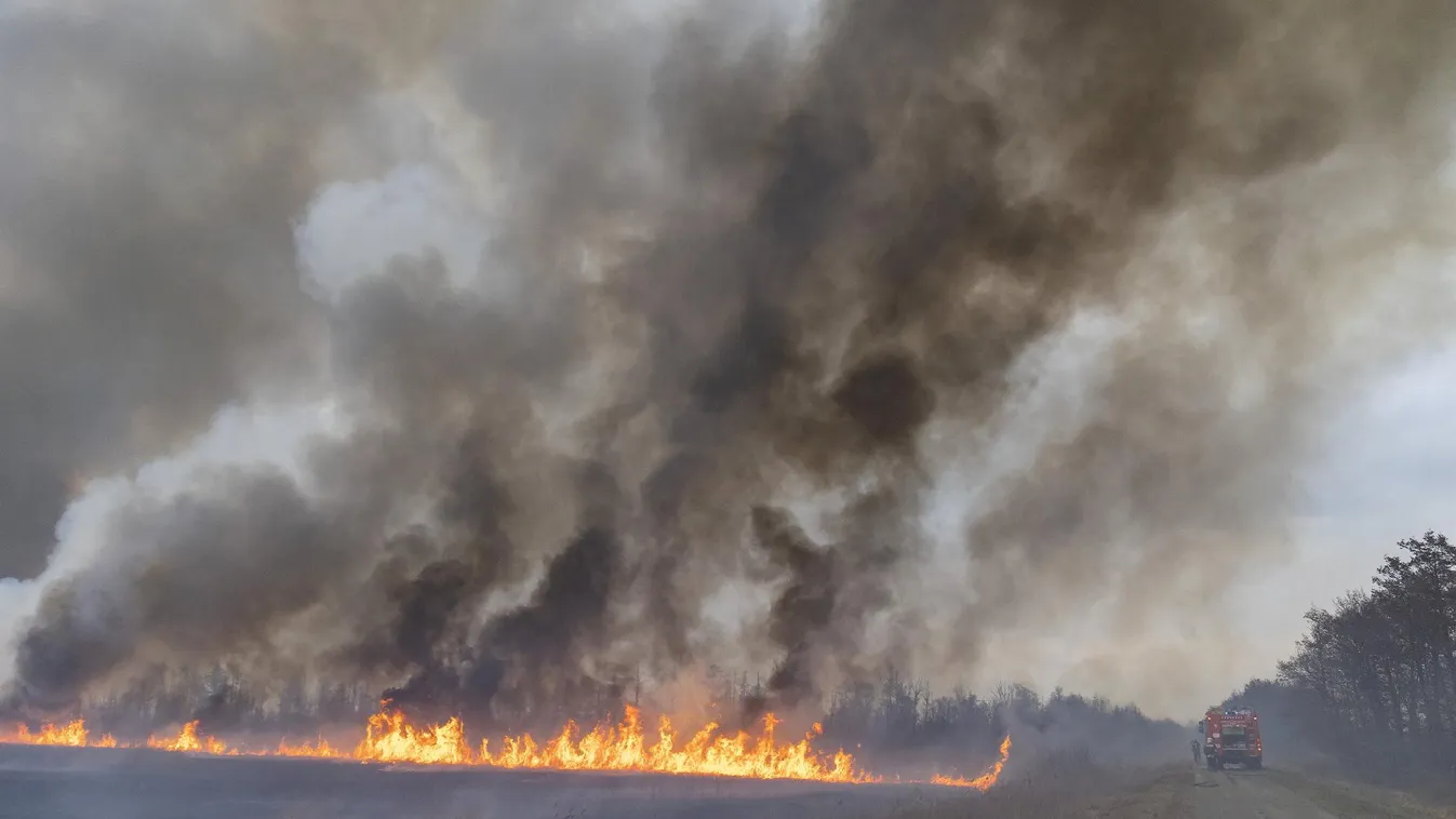 Több száz hektárnyi terület égett le a Kis-Balaton térségében