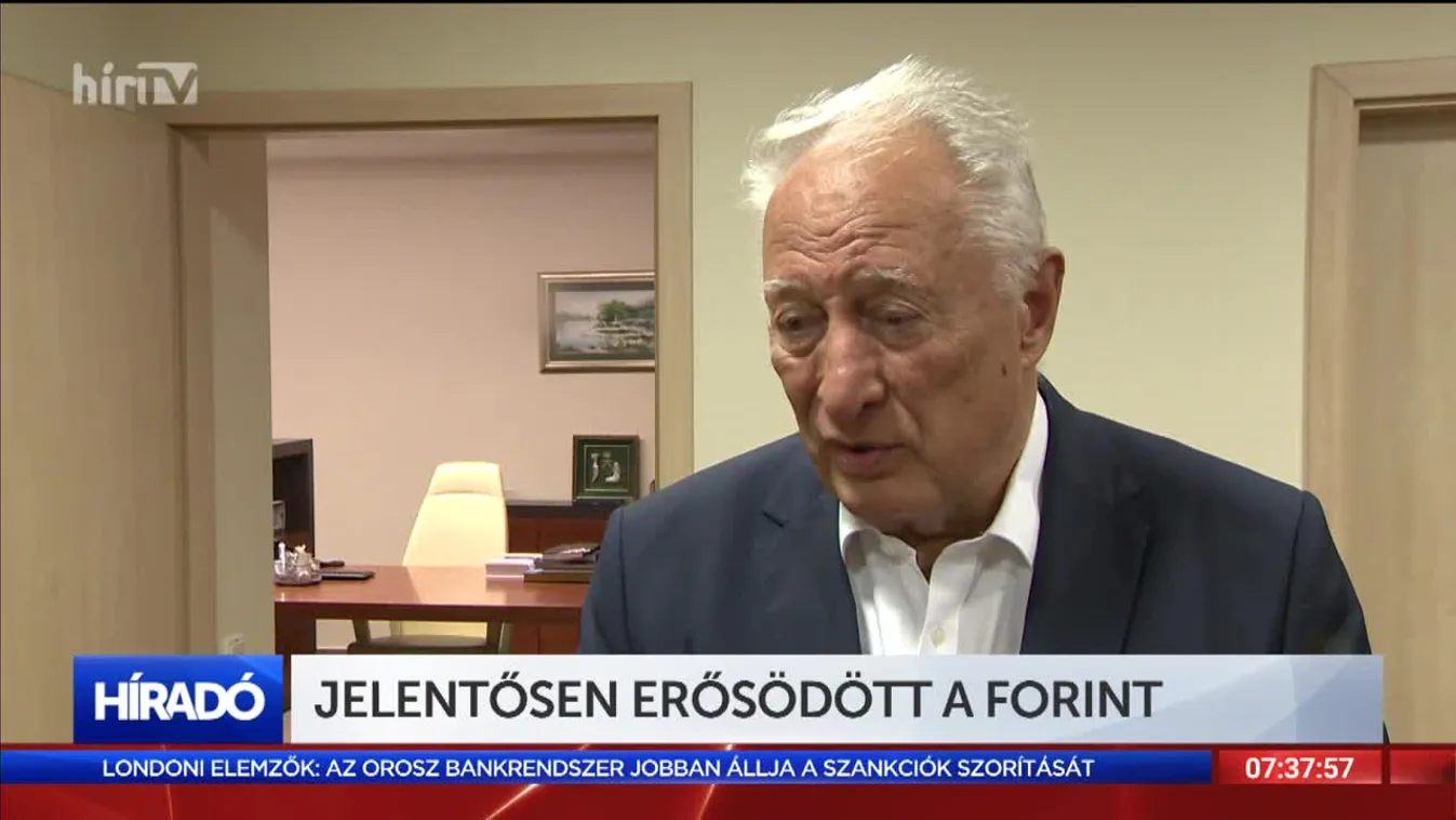 Jelentősen erősödött a forint