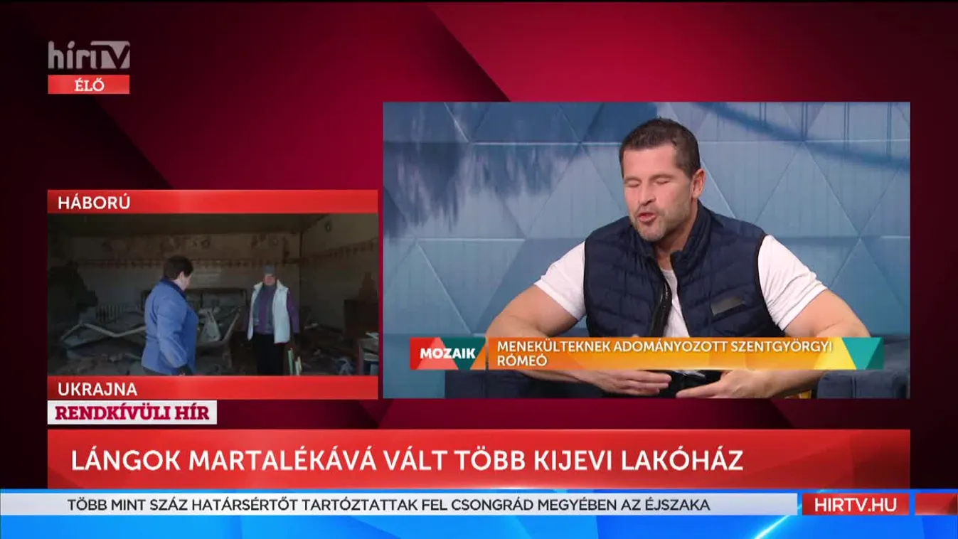 Mozaik - Menekülteknek adományozott Szentgyörgyi Rómeó (2022-03-24)