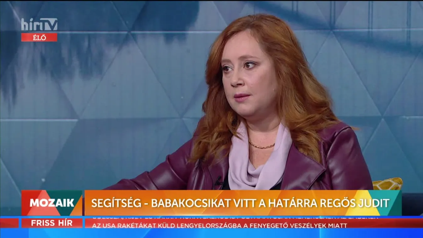 Mozaik - Segítség - Babakocsikat vitt a határra Regős Judit