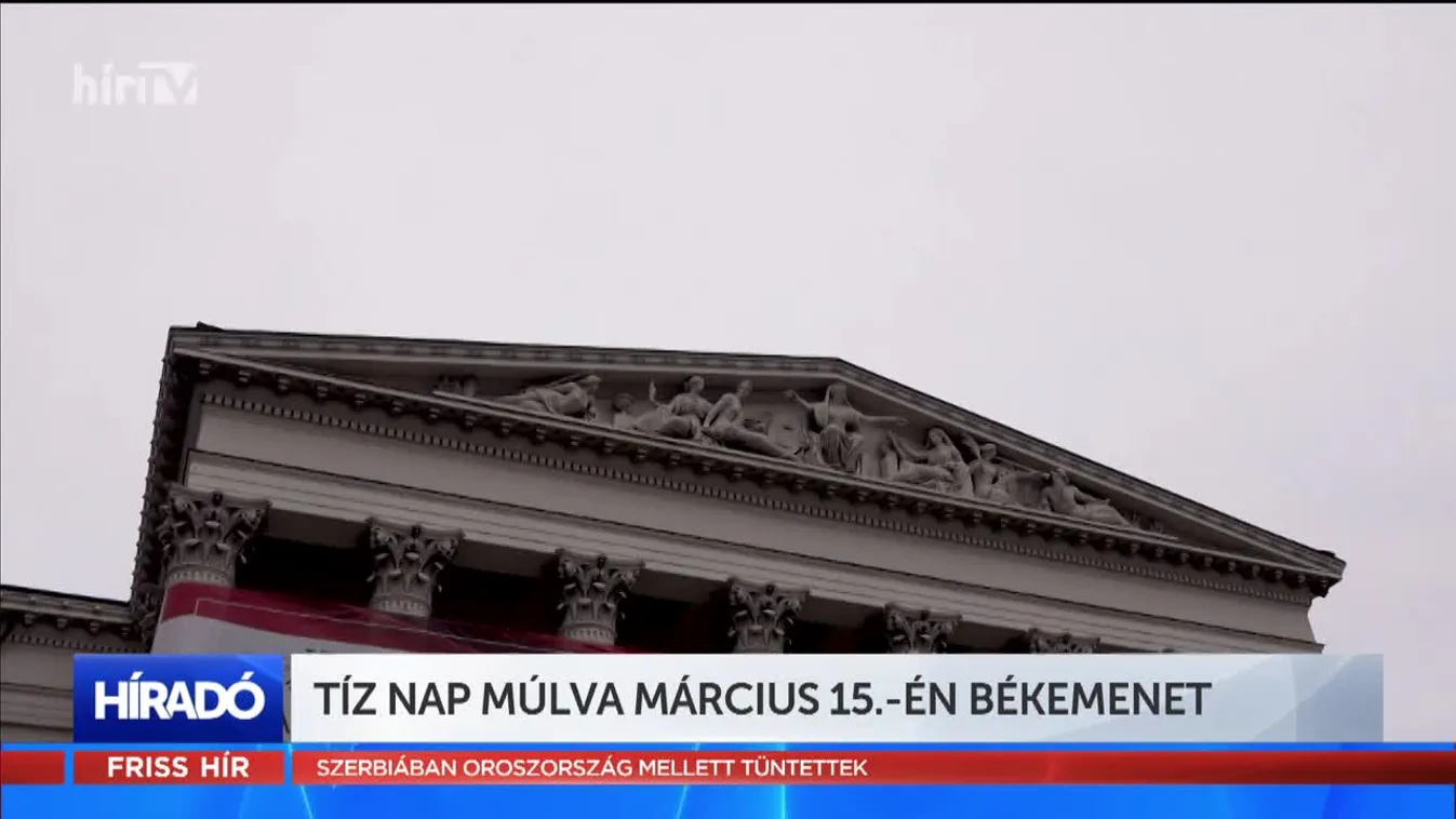 Tíz nap múlva március 15.-én Békemenet