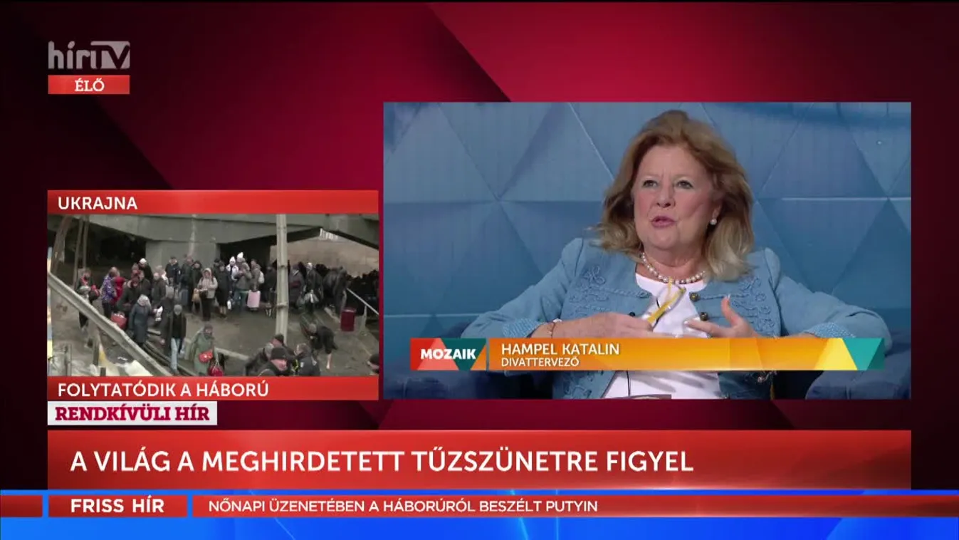 Mozaik - Jótékonysági divatbemutatóra készül Hampel Katalin (2022-03-08)