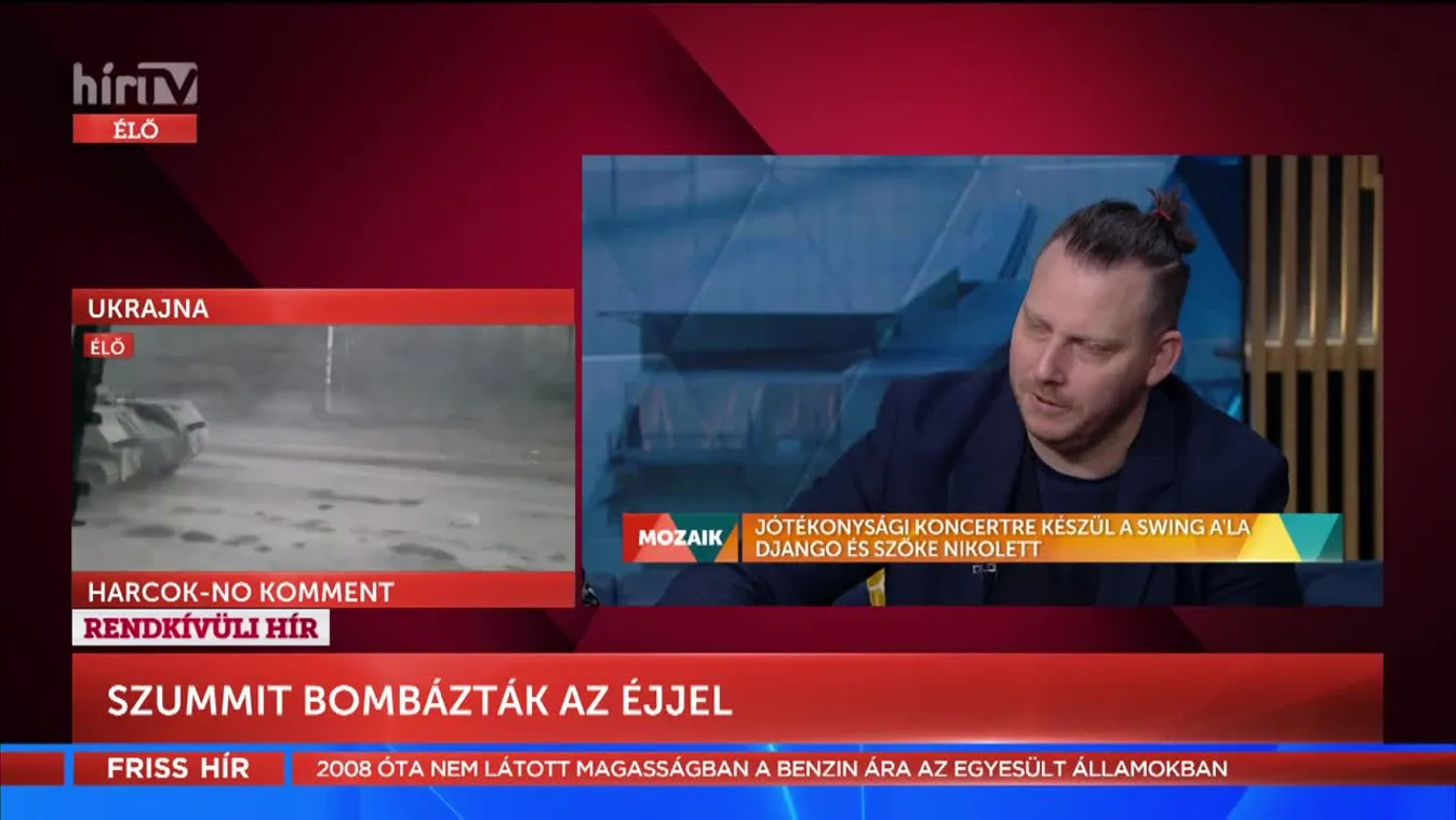 Mozaik - Jótékonysági koncertre készül a Swing a'la Django és Szőke Nikolett (2022-03-08)