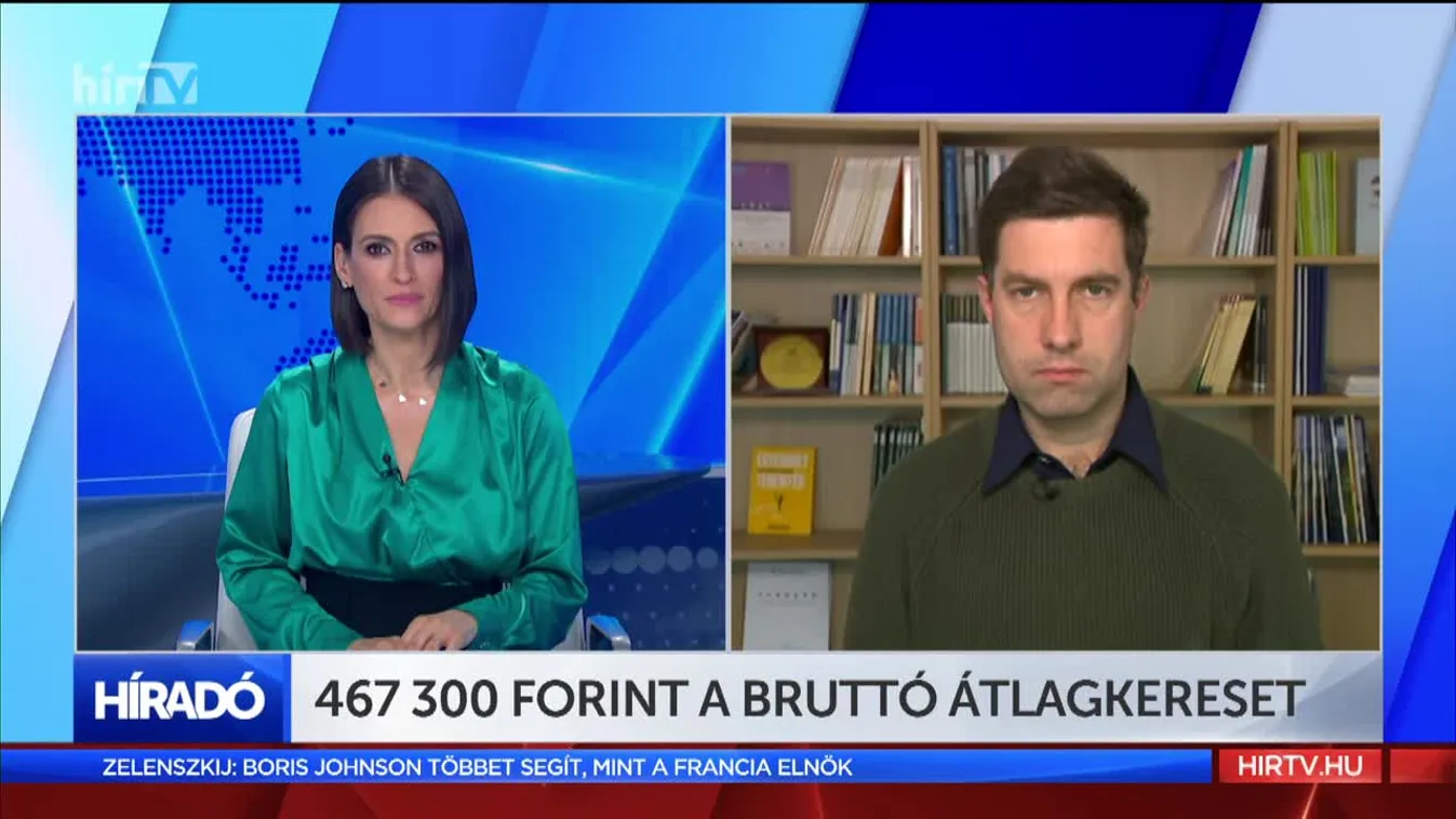 467 300 forint a bruttó átlagkereset