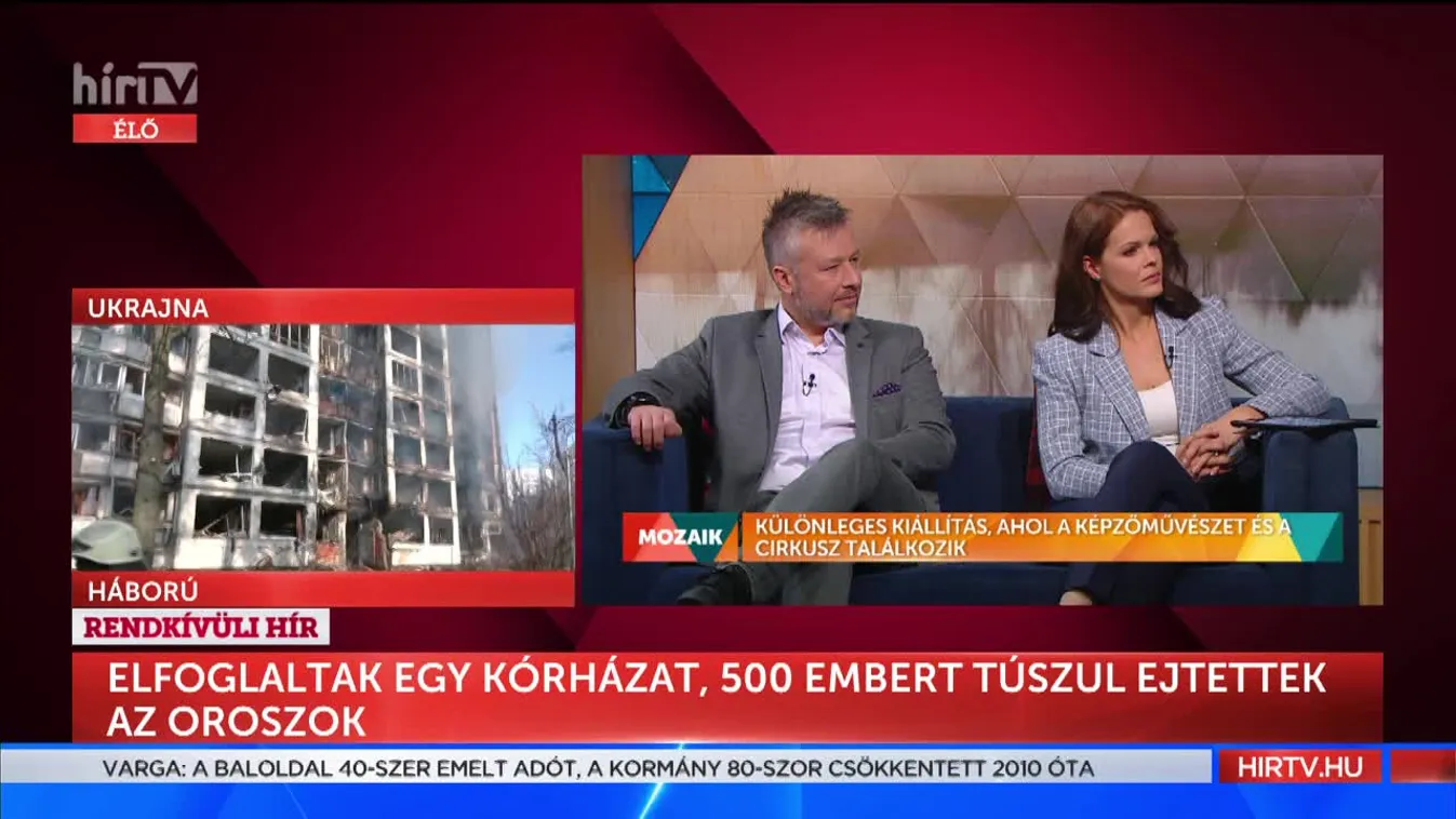 Mozaik - Különleges kiállítás, ahol a képzőművészet és a cirkusz találkozik (2022-03-16)