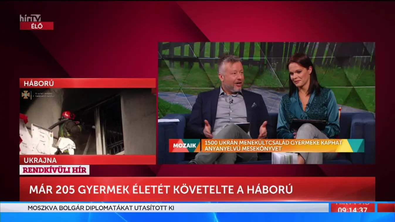 Mozaik - 1500 ukrán menekült család gyermeke kaphat anyanyelvű mesekönyvet (2022-04-19)