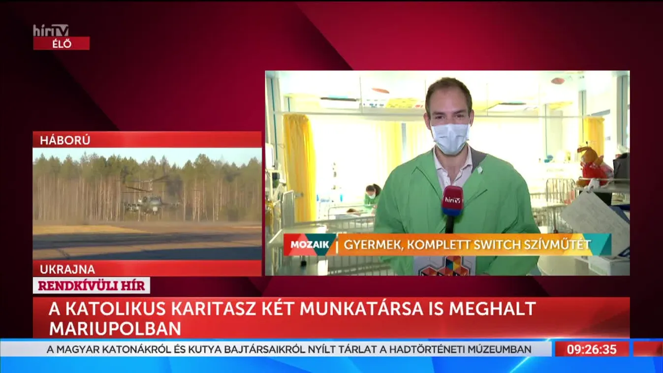 Mozaik - Gyermeken végeztek komplett switch szívműtétet (2022-04-13)