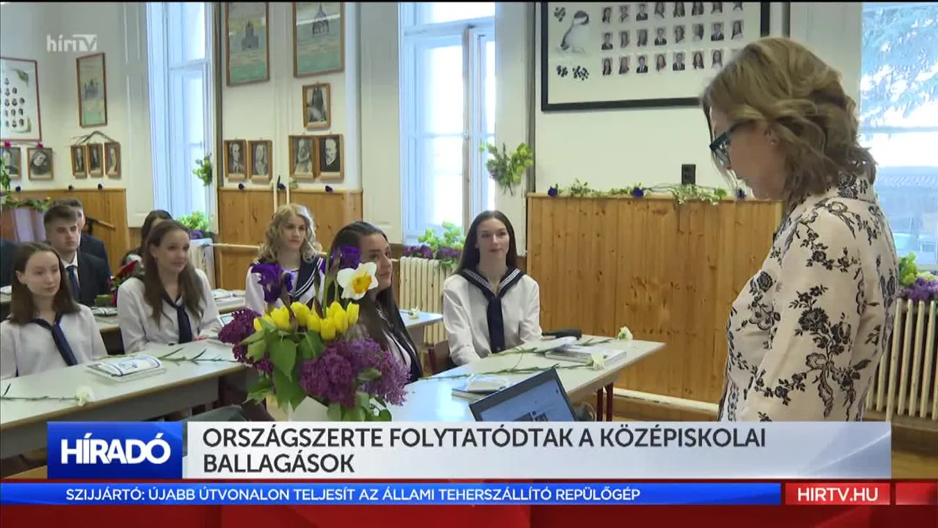 Országszerte folytatódtak a középiskolai ballagások