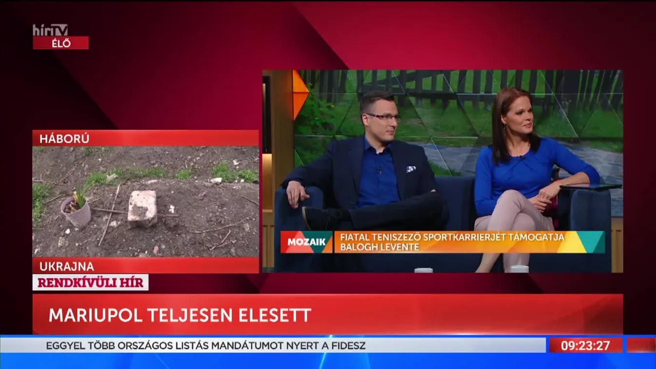 Mozaik - Fiatal teniszező sportkarrierjét támogatja Balogh Levente (2022-04-07)