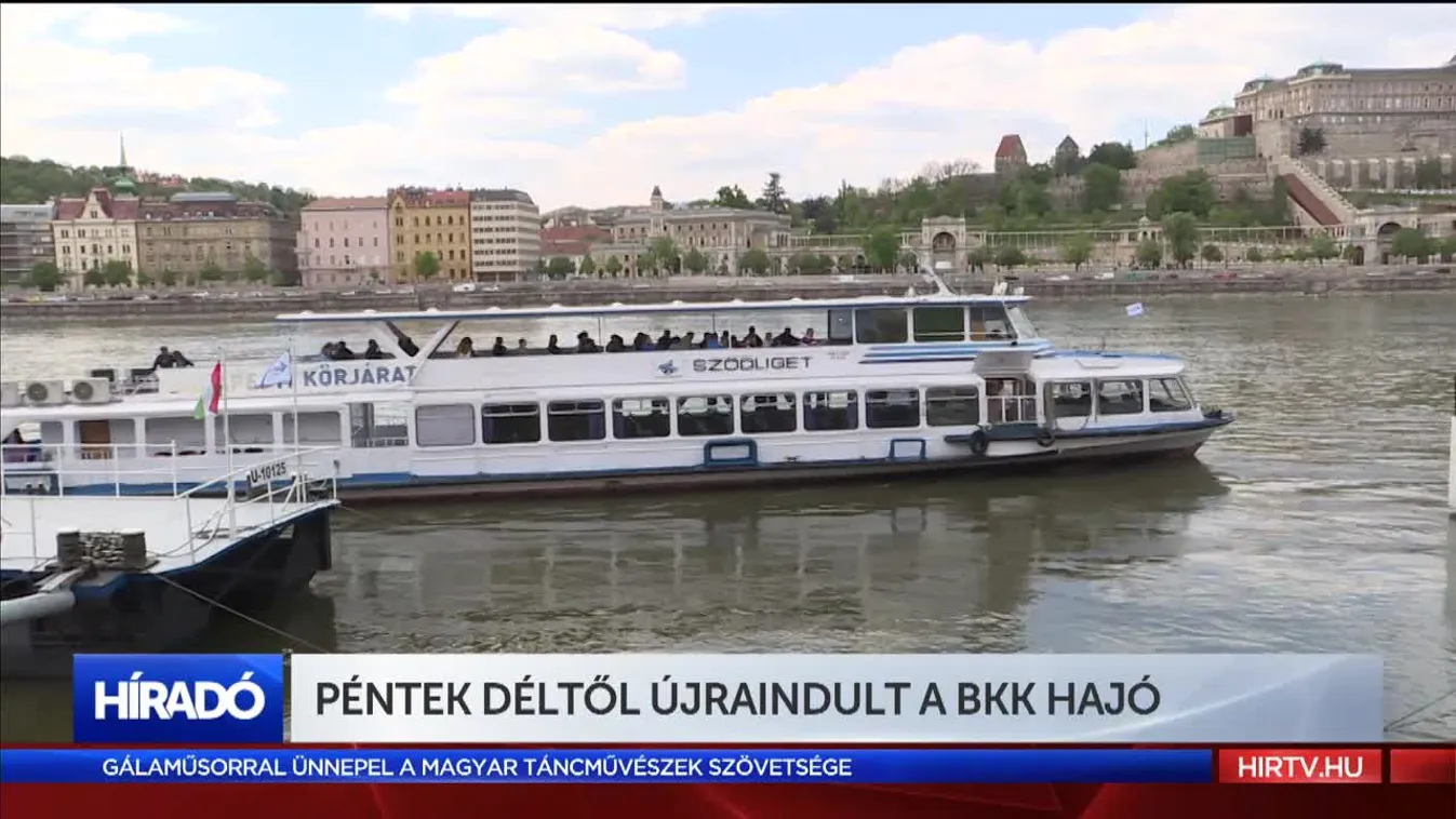 Péntek déltől újra indult a BKK hajó