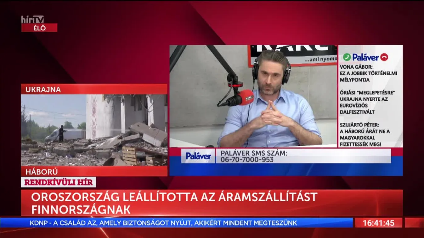 Paláver: Óriási "meglepetésre" Ukrajna nyerte az Eurovíziós Dalfesztivált