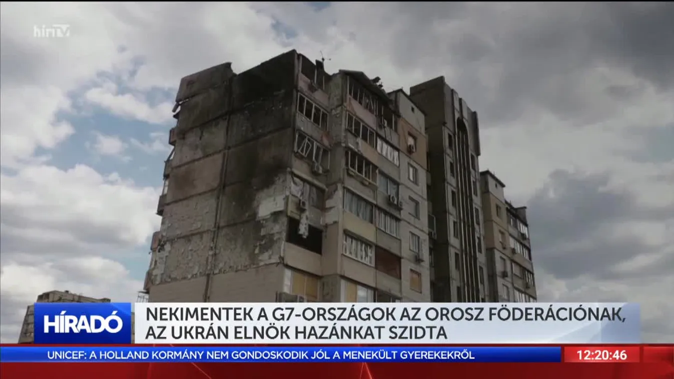 Nekimentek a G7-országok az orosz föderációnak, az ukrán elnök hazánkat szidta
