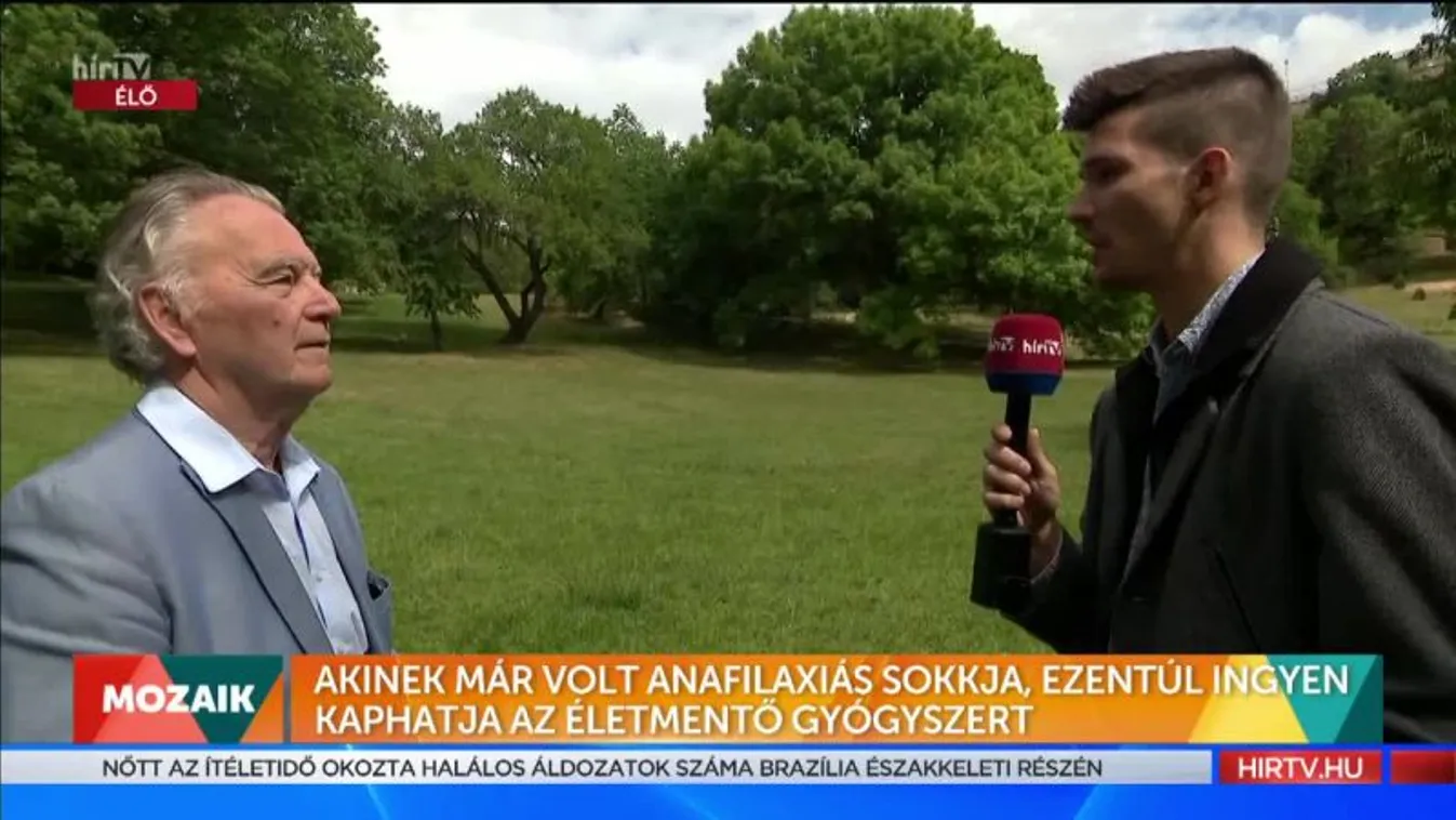 Mozaik - Akinek már volt anafilaxiás sokkja, ezentúl ingyen kaphatja az életmentő gyógyszert (2022-05-30)