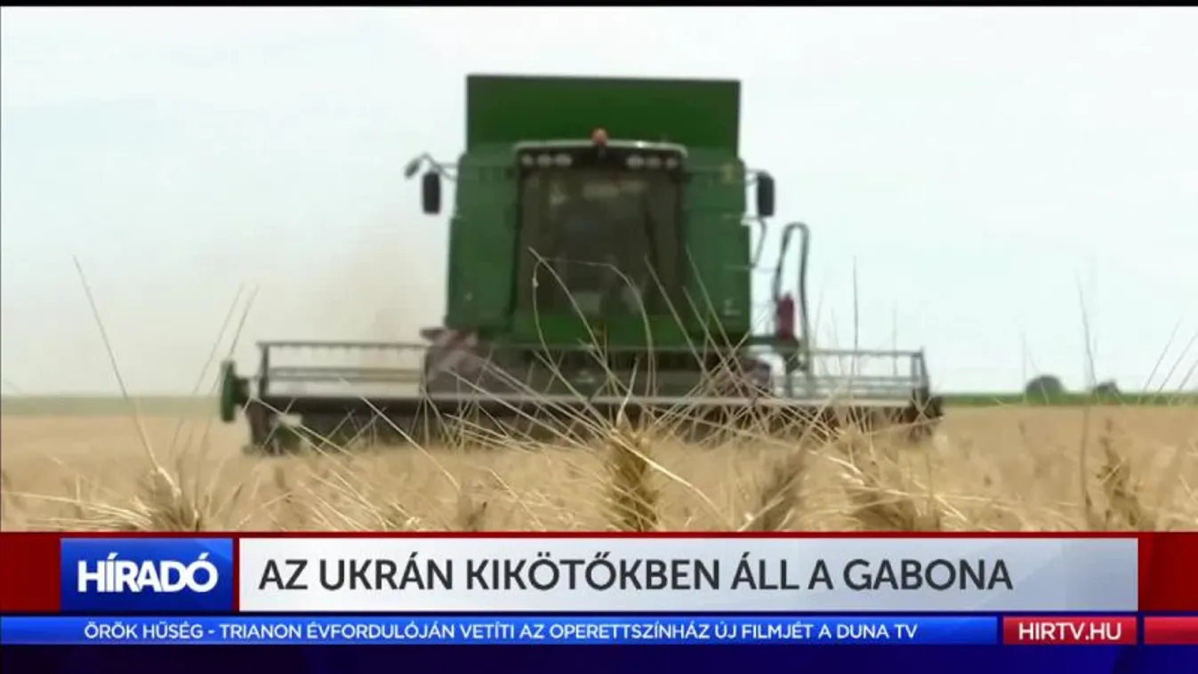 Az ukrán kikötőkben áll a gabona