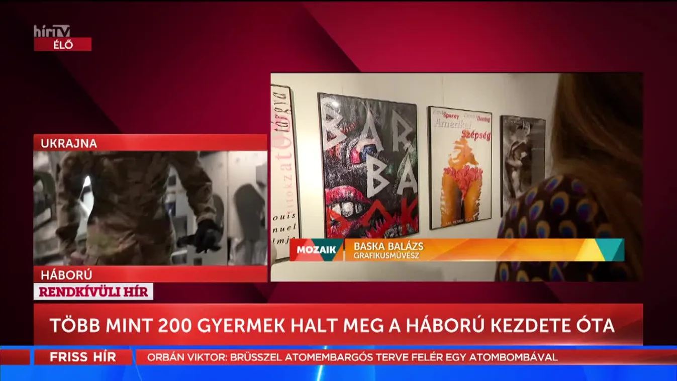 Mozaik - Baska Balázs grafikusművész kiállítása (2022-05-06)