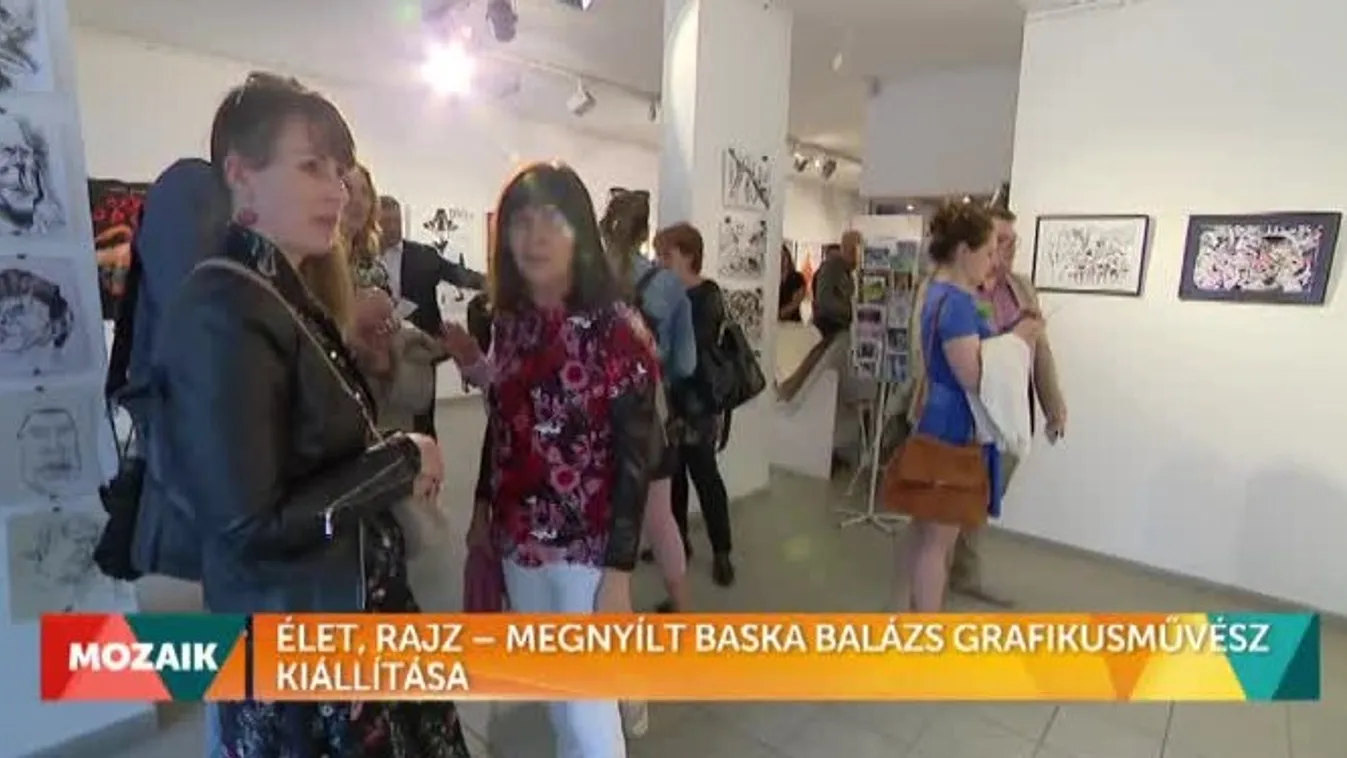 Mozaik - Élet, rajz – megnyílt Baska Balázs grafikusművész kiállítása