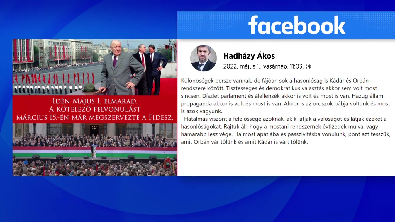 Hadházy Ákos Kádár Jánoshoz hasonlította Orbán Viktort közösségi oldalán