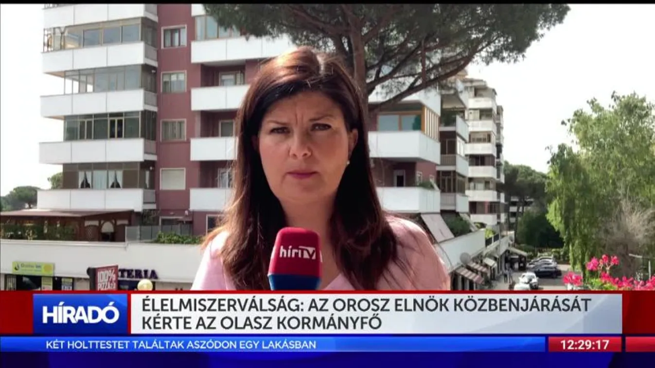 Élelmiszerválság: az orosz elnök közbenjárását kérte az olasz kormányfő
