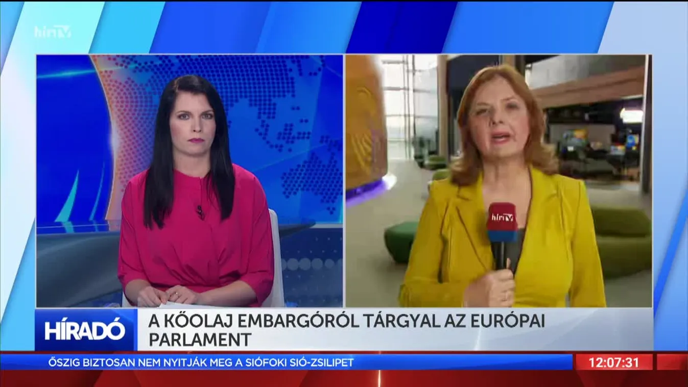 A kőolajembargóról tárgyal az Európai Parlament