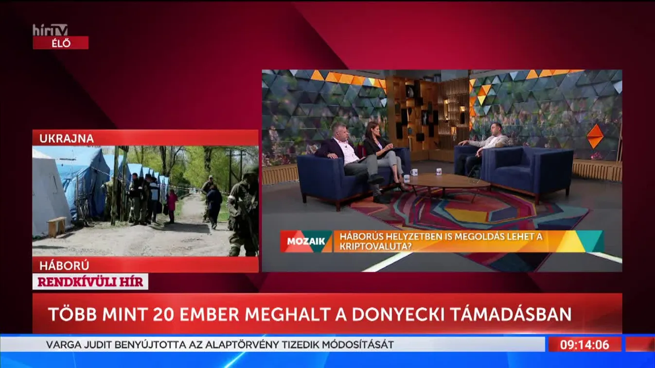 Mozaik - Háborús helyzetben is megoldás lehet a kriptovaluta? (2022-05-04)
