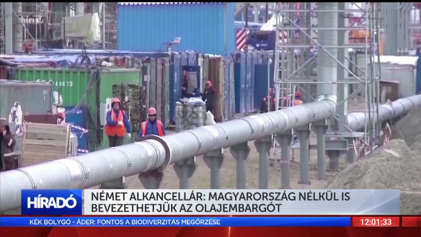 Német alkancellár: Magyarország nélkül is bevezethetjük az olajembargót