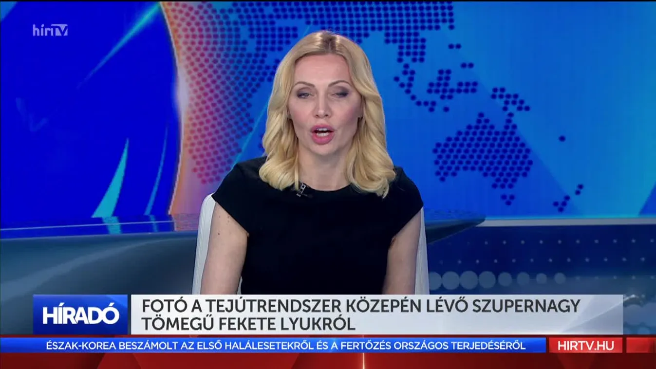 Fotó a Tejútrendszer közepén lévő szupernagy tömegű fekete lyukról