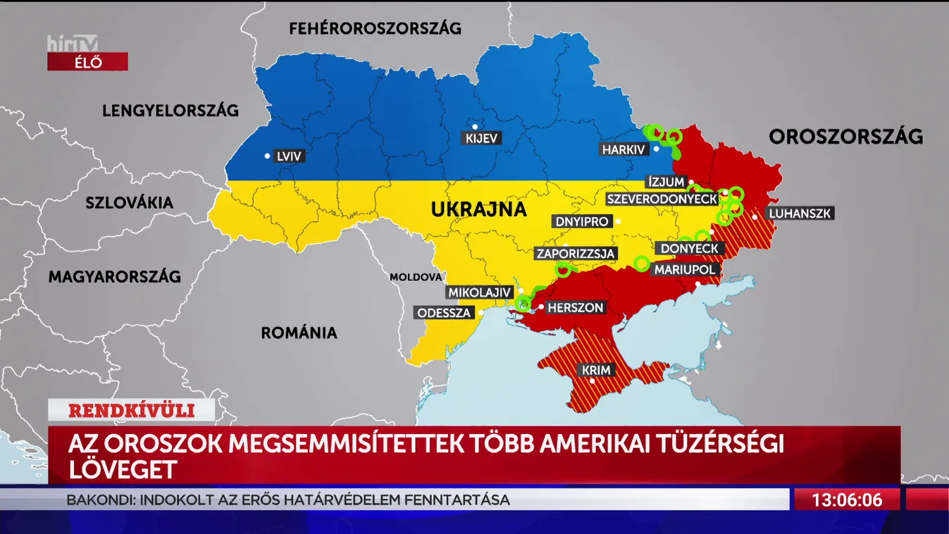 Háború Ukrajnában: Az oroszok megsemmisítettek több amerikai tüzérségi löveget