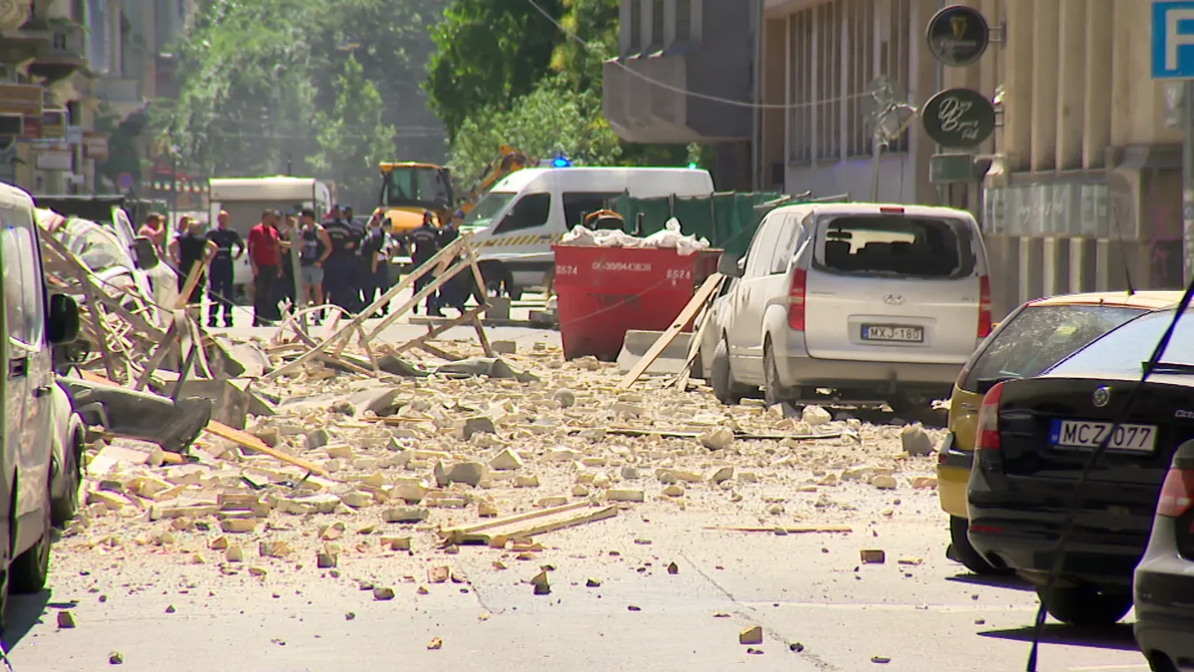 Radar: Tetőomlás a belvárosban