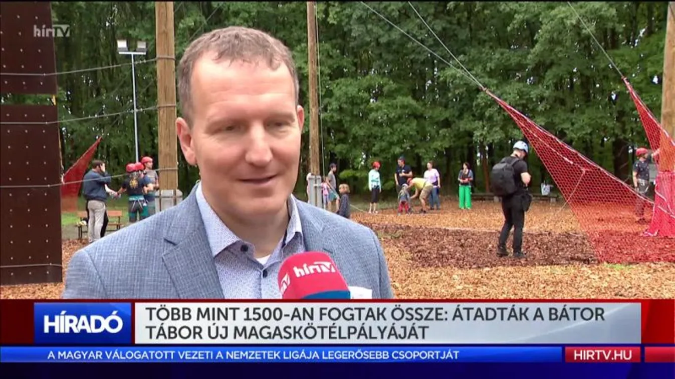 Több mint 1500-an fogtak össze: Átadták a Bátor Tábor új magaskötélpályáját