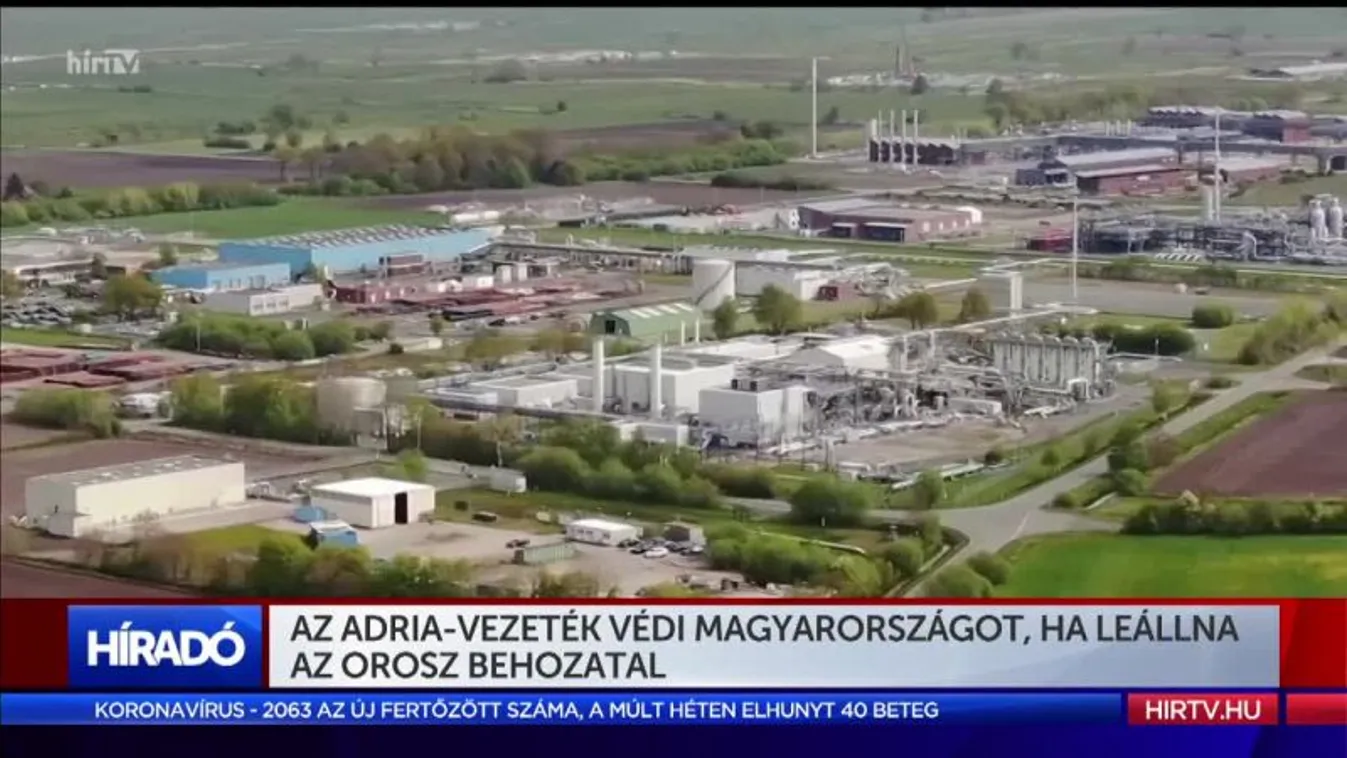 Az Adria-vezeték védi Magyarországot, ha leállna az orosz behozatal