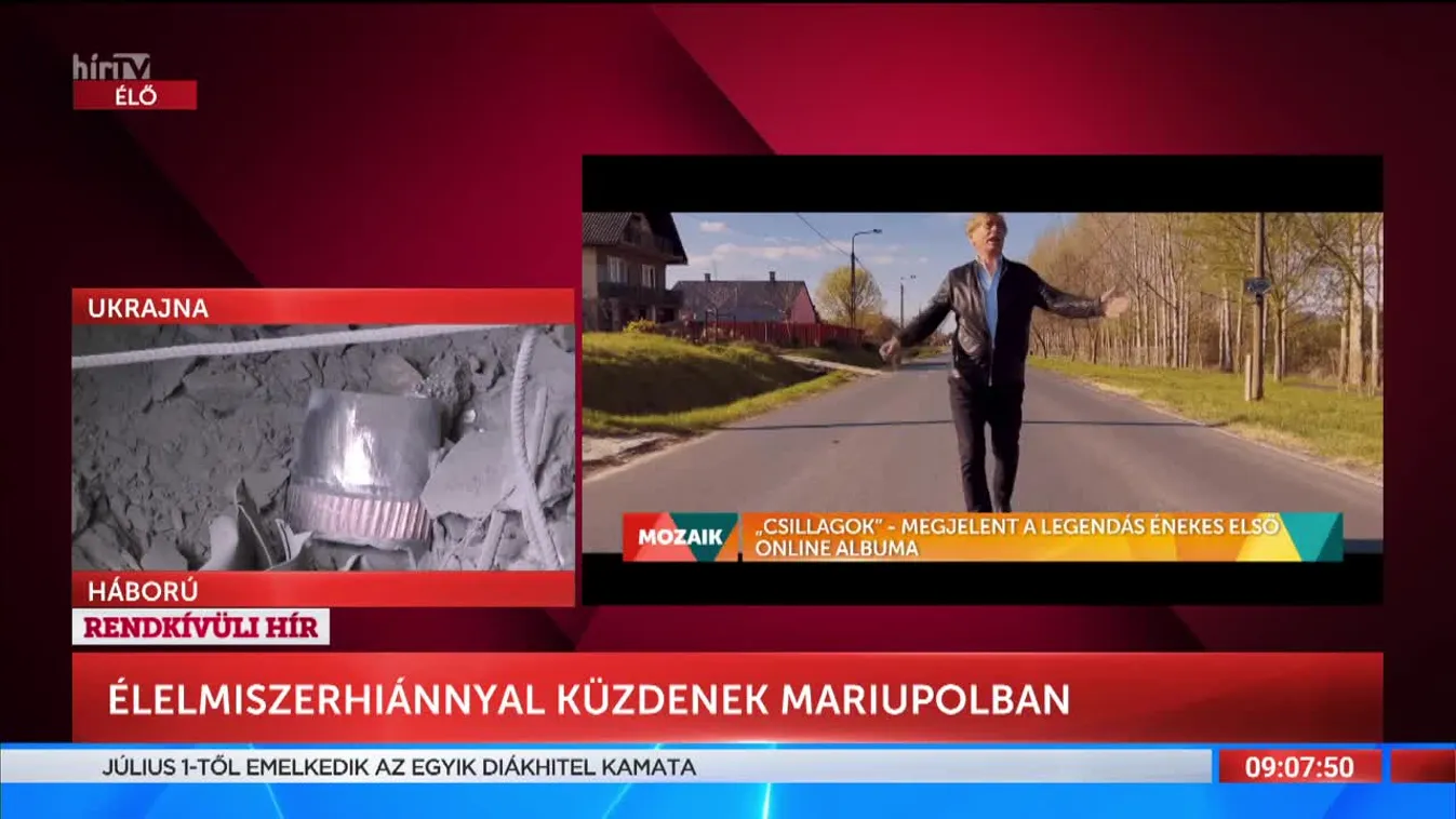 Mozaik - „Csillagok” - megjelent a legendás énekes első online albuma (2022-06-27)