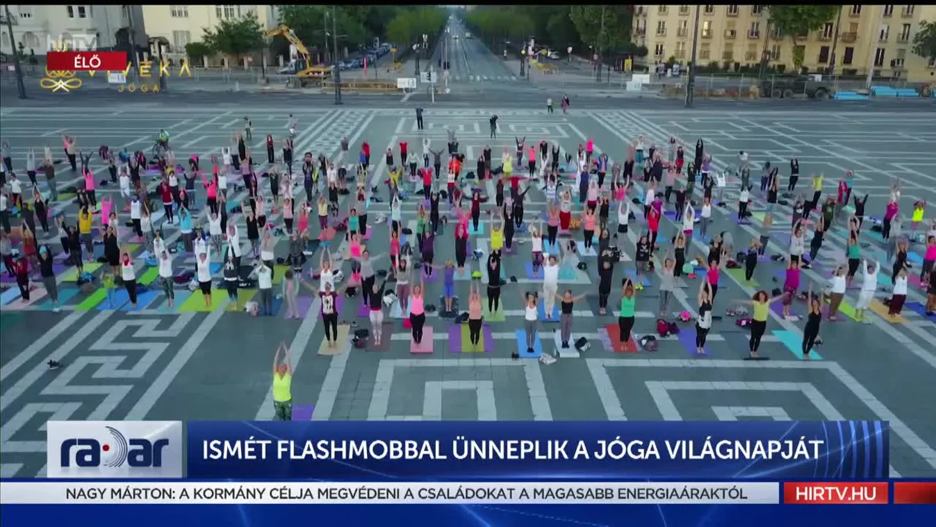 Radar - Ismét flashmobbal ünneplik a jóga világnapját (2022-06-17)