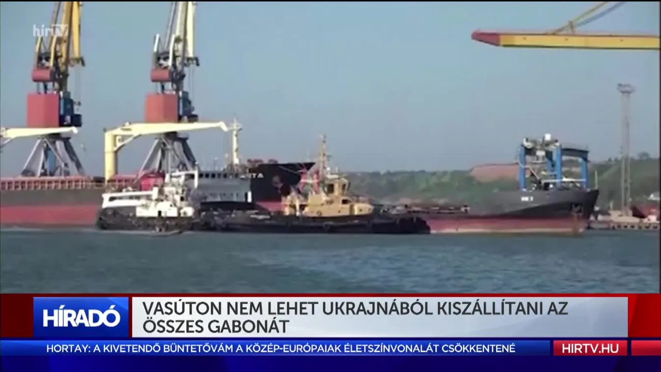 Vasúton nem lehet Ukrajnából kiszállítani az összes gabonát