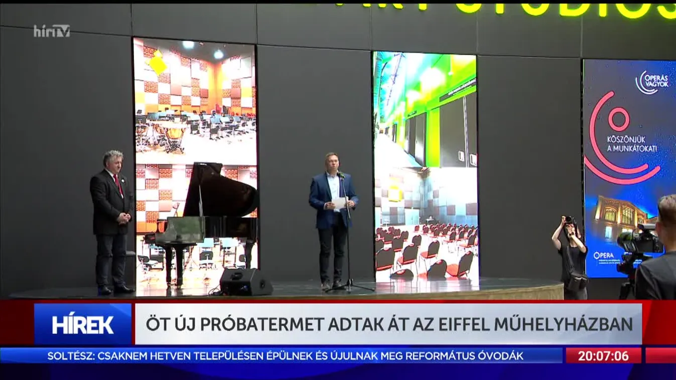 Öt új próbatermet adtak át az Eiffel Műhelyházban