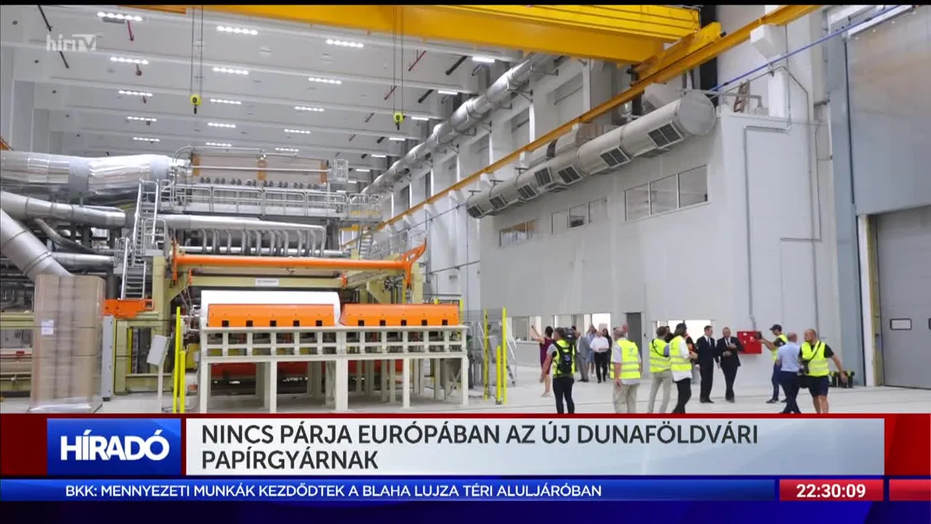 Nincs párja Európában az új dunaföldvári papírgyárnak