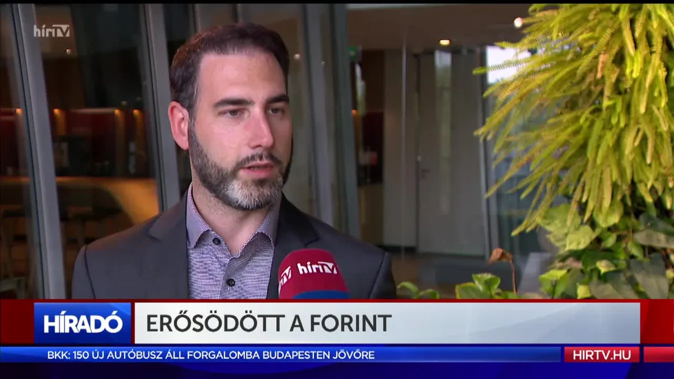 Erősödött a forint