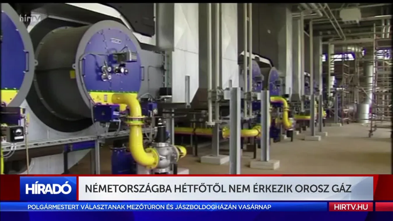 Németországba hétfőtől nem érkezik orosz gáz