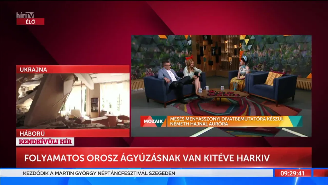 Mozaik - Mesés menyasszonyi divatbemutatóra készül Németh Hajnal Auróra (2022-07-07)