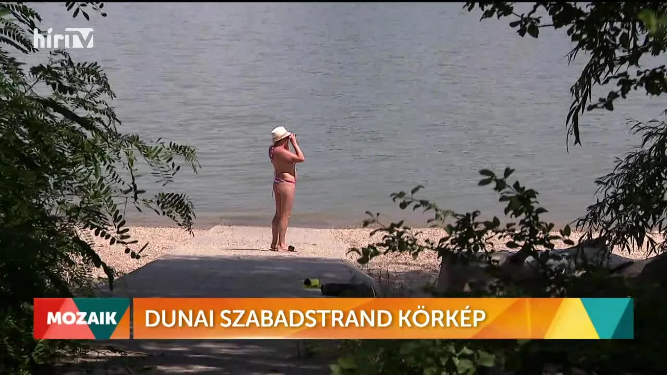Mozaik - Dunai szabadstrand körkép (2022-07-08)